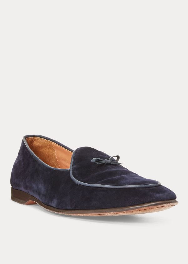 Men's Ralph Lauren Belvin Velvet Slippers | 706431SDK